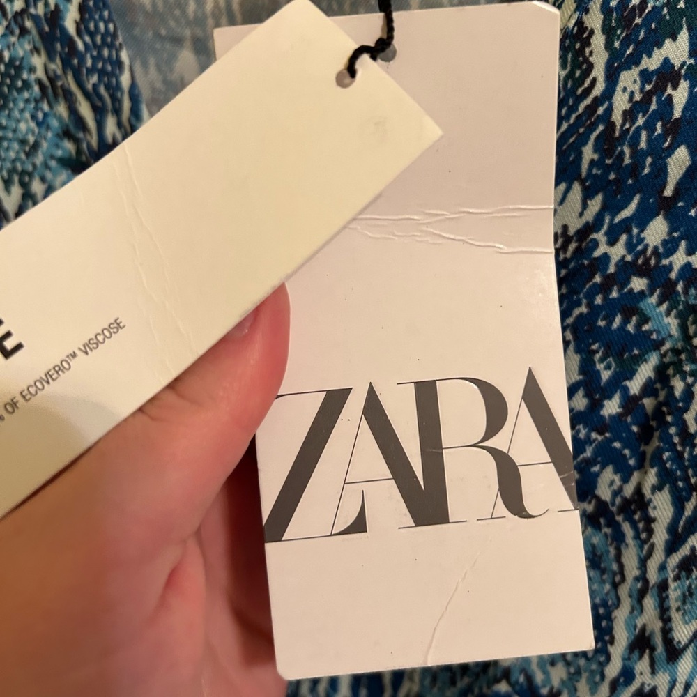 Zara animal print mini dress long sleeves- New with tags - Picture 9 of 10